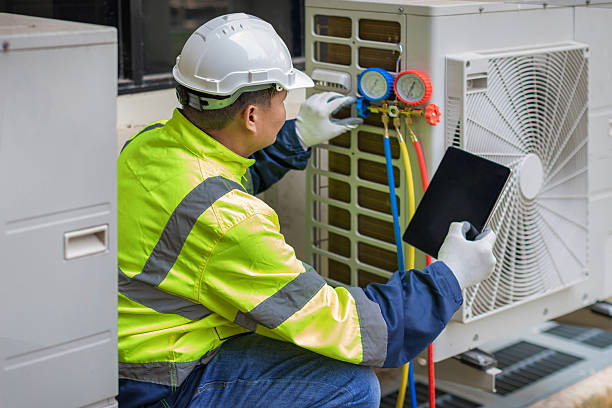 Professional Hvac Maintenance technician working in Lillington, NC